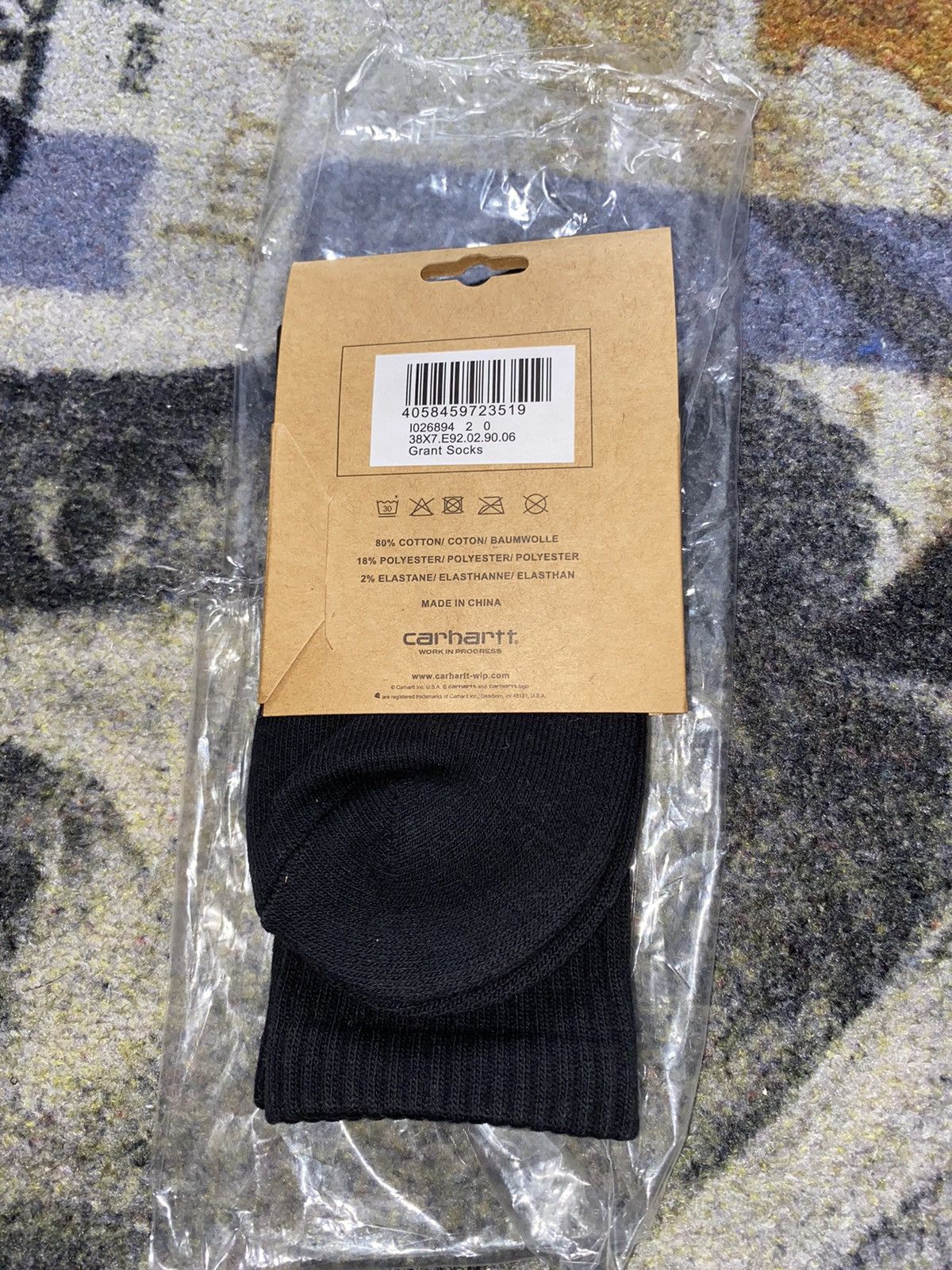 Carhartt × Carhartt Wip Carhartt Work In Progress Grant Logo Crew Socks Size ONE SIZE - 2 Thumbnail