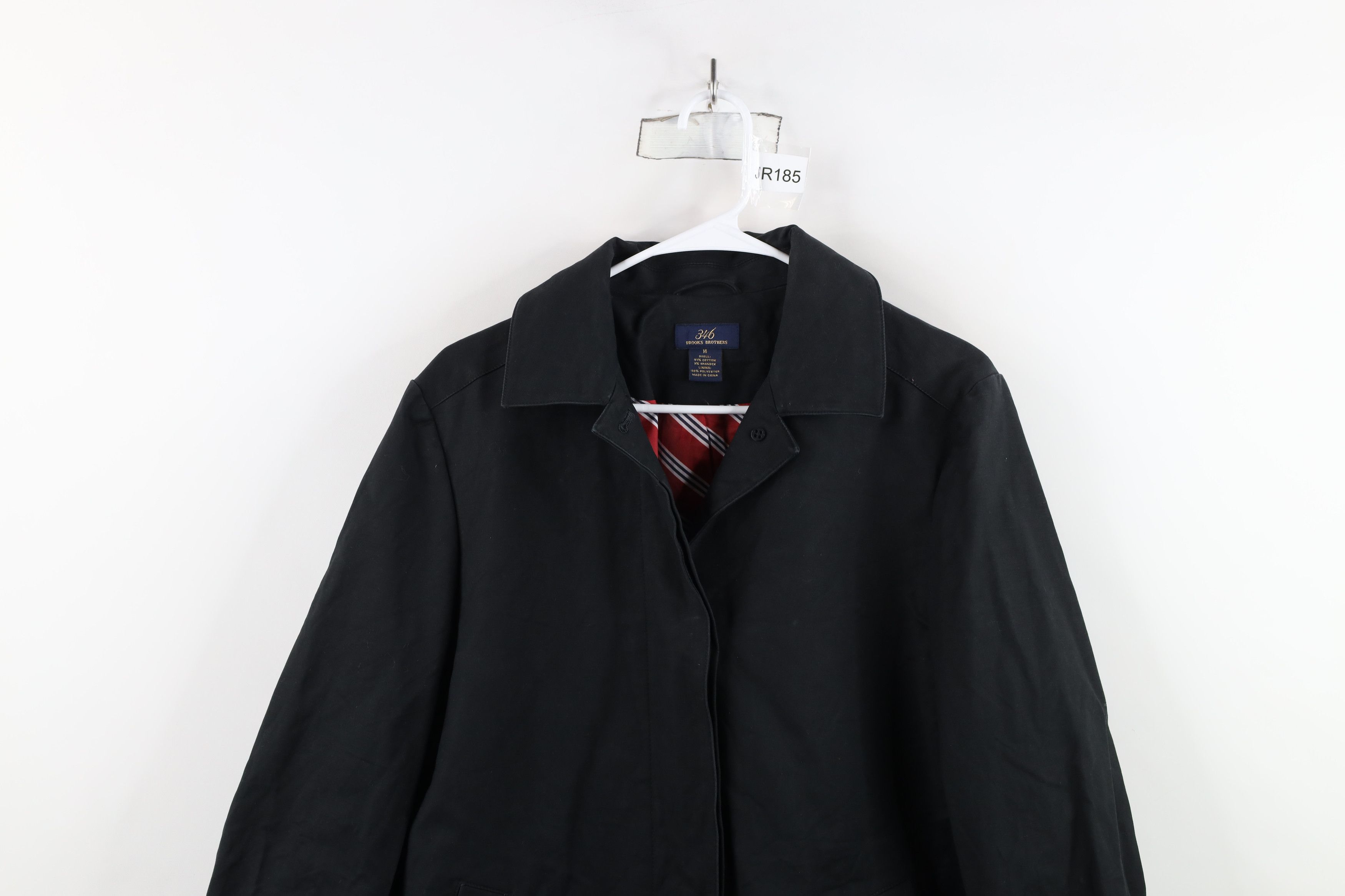 Brooks Brothers × Vintage Brooks Brothers Lined Full Button Trench Coat Jacket Black Size XL / US 12-14 / IT 48-50 - 2 Thumbnail