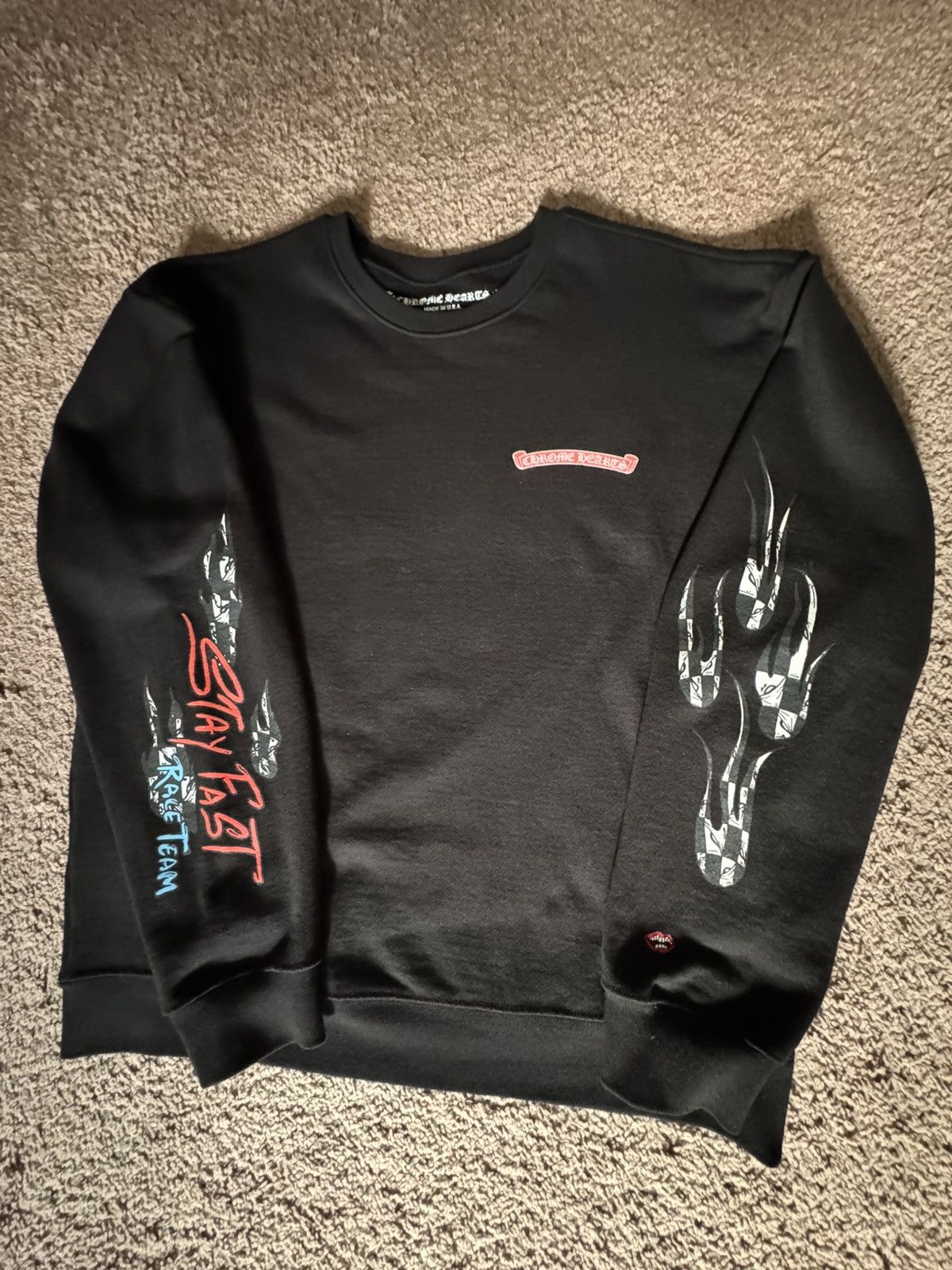 Chrome Hearts Matty Boy “Stay Fast” Crewneck Size US L / EU 52-54 / 3 - 1 Thumbnail