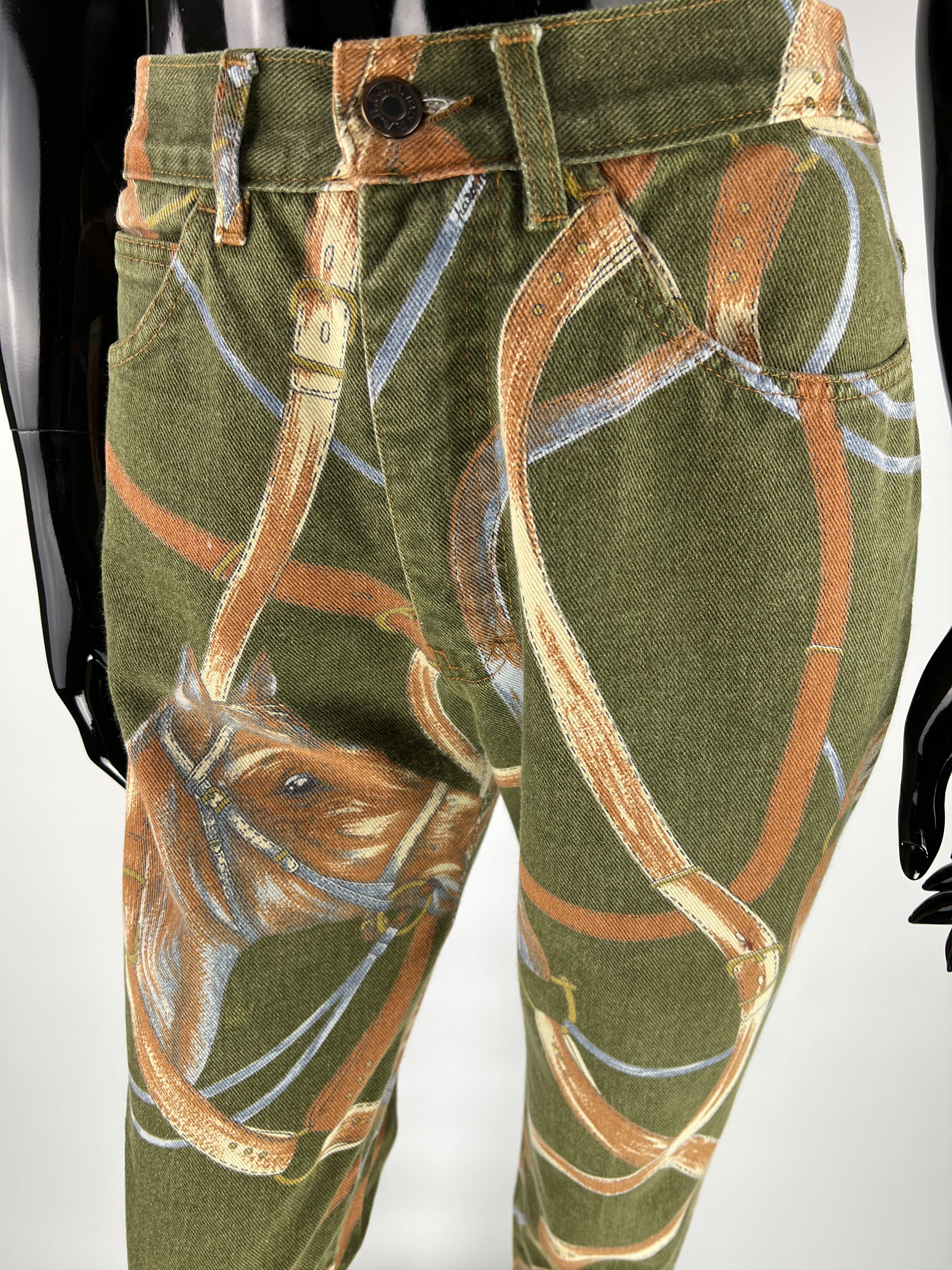 Vintage Parosh Rare Vintage Printed Jeans Size 31 Made in Italy Size 25" / US 0 / IT 36 - 5 Thumbnail