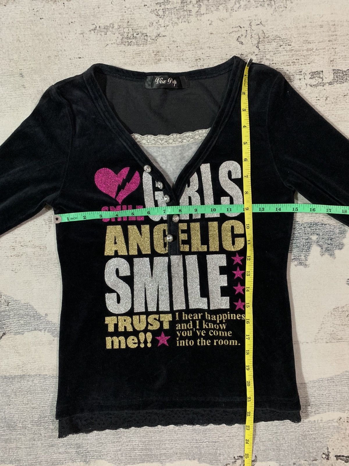 Beauty Beast × Hysteric Glamour × Japanese Brand Japanese Undefined Velvet Poem Long Sleeve Size US S / EU 44-46 / 1 - 7 Thumbnail