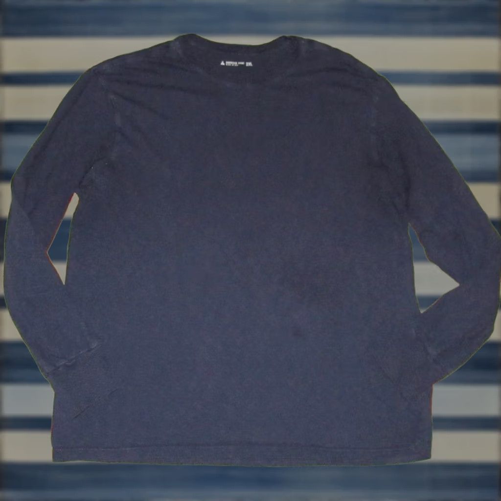 Vintage AMERICAN GIANT Navy Blue Cotton Long Sleeve Shirt Made In USA XXL Size US XXL / EU 58 / 5 - 1 Thumbnail