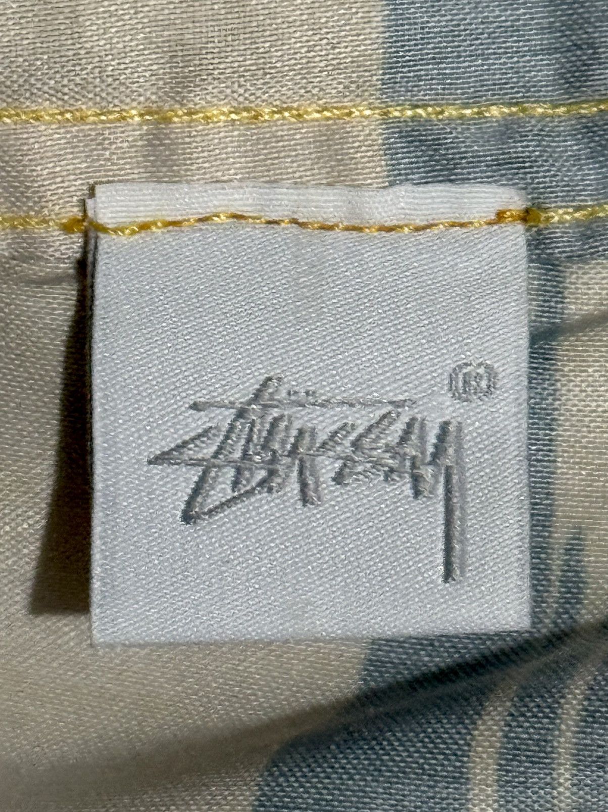 Stussy Stussy x Potato Head “Mount Agung” Hawaiiaan Shirt Yellow Size US XL / EU 56 / 4 - 4 Thumbnail