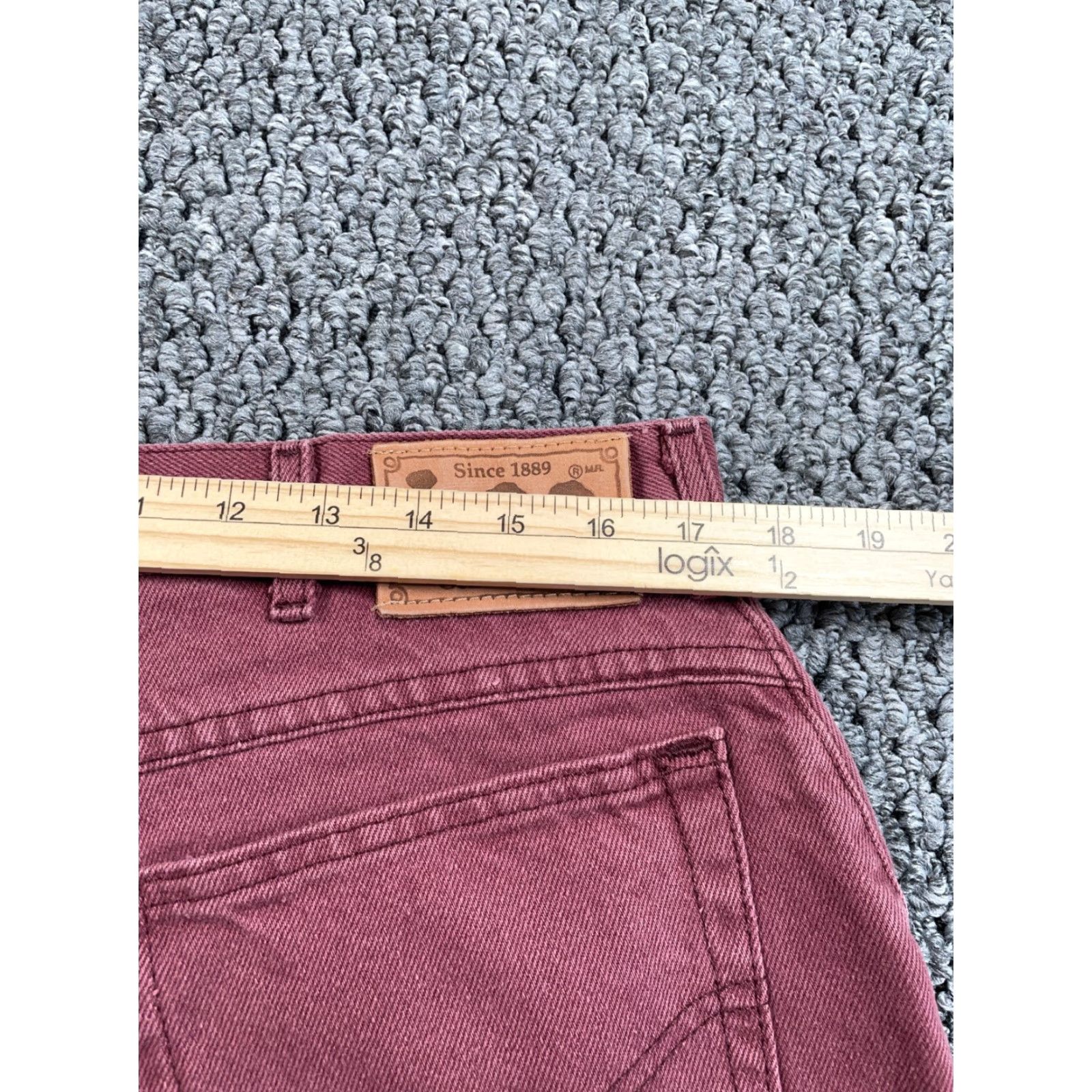 Lee VINTAGE Lee Jeans Tapered Fit Men's 36 x 31 Denim Red 90s Retro Grunge Made in USA Size US 36 / EU 52 - 5 Thumbnail