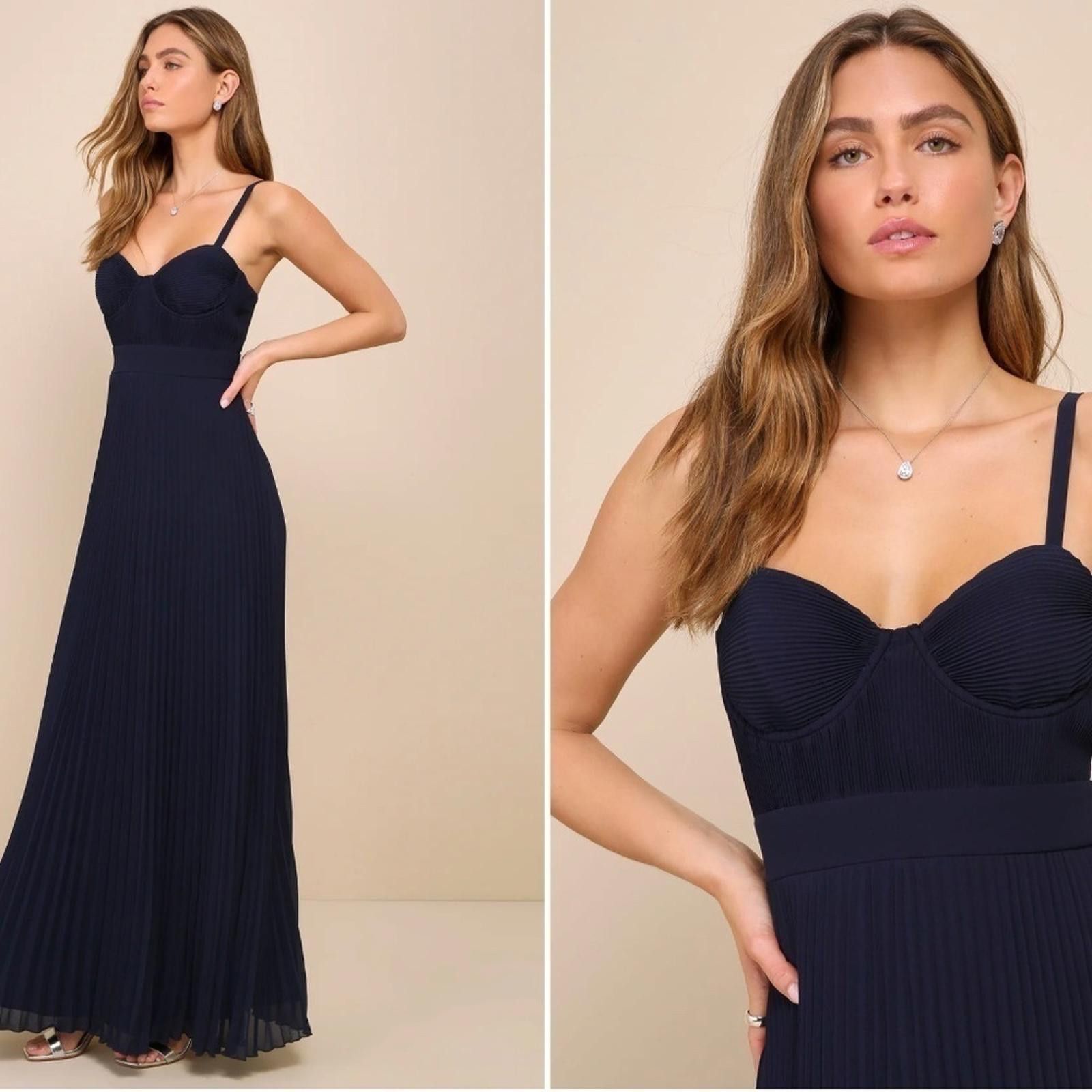 Lulus LULU's Prom Wedding Bridesmaid Sexy Bustier Flowy Maxi Size XS / US 0-2 / IT 36-38 - 1 Thumbnail