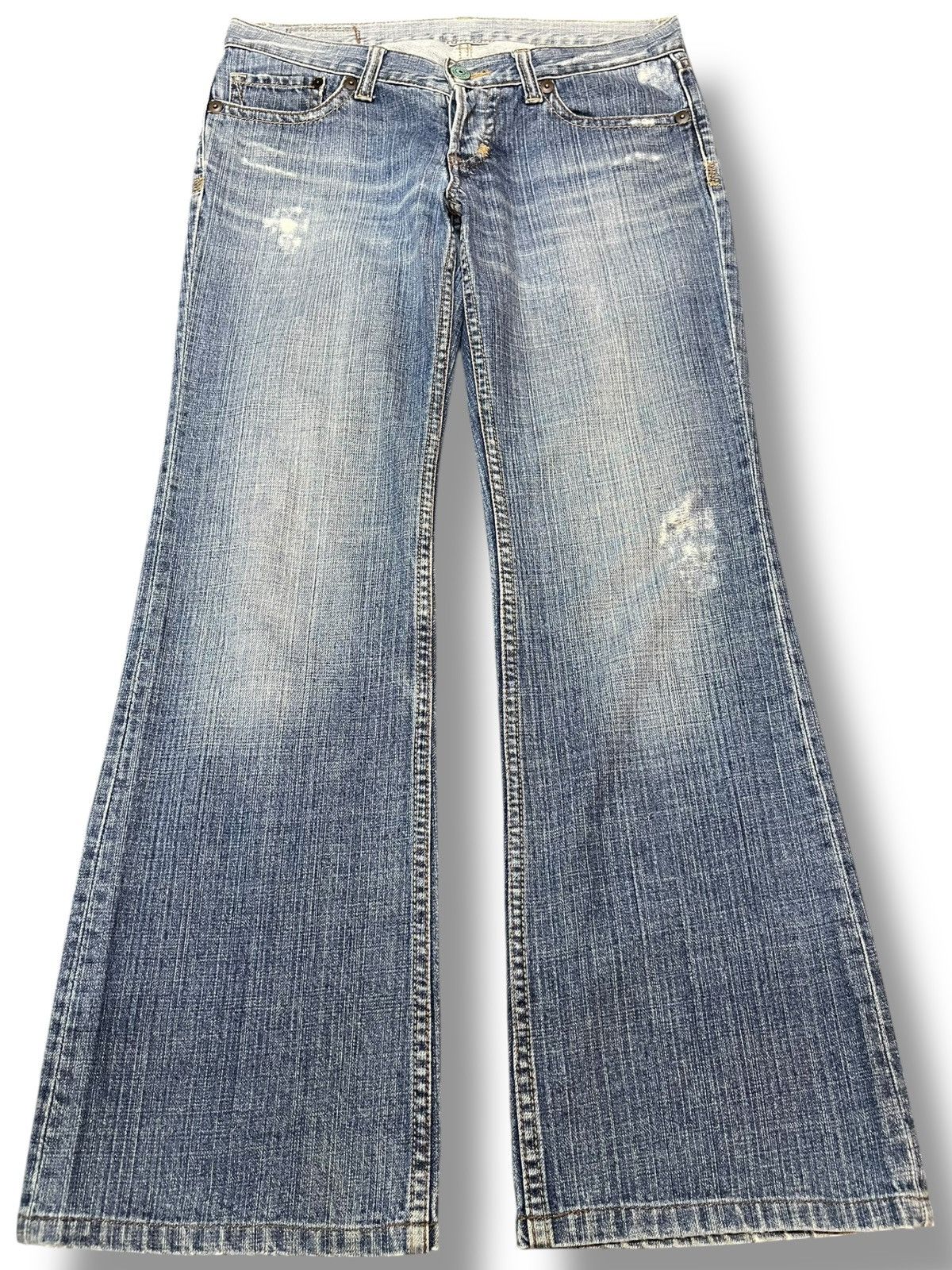 Vintage Uniqlo Flare Bootcut Button Fly Denim