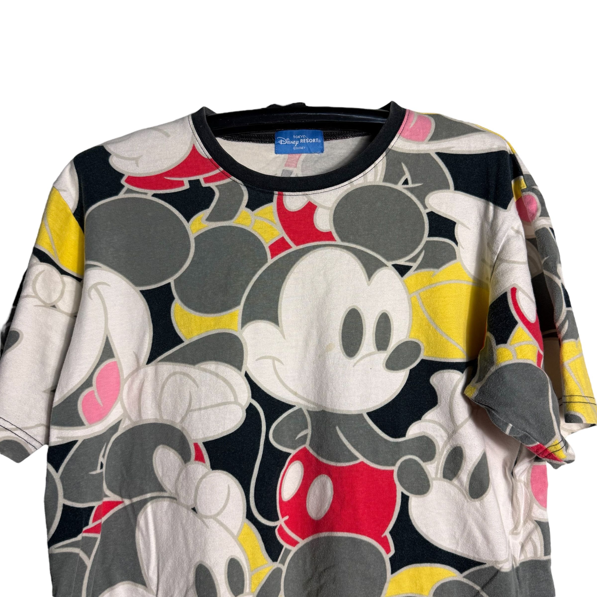 Disney 🔥RARE🔥Vintage Mickey Mouse All Print Disney T-shirt Size US L / EU 52-54 / 3 - 2 Thumbnail