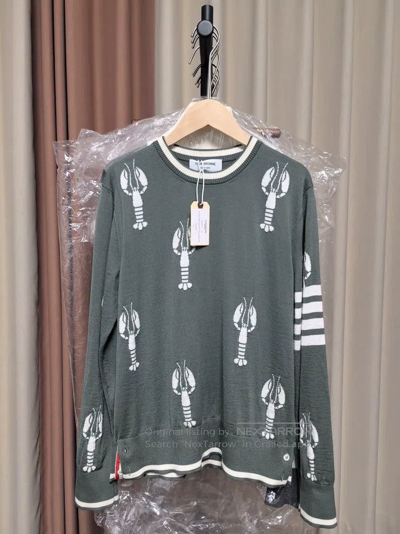 Other Thom Browne Full-Printed Lobster Knit Sweater Size US S / EU 44-46 / 1 - 1 Thumbnail