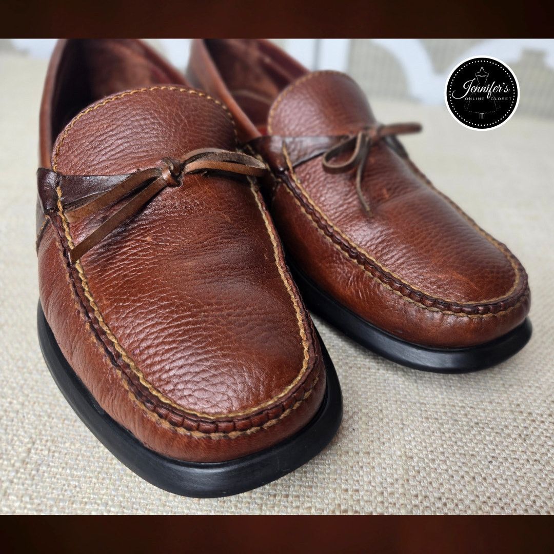 Cole Haan Cole Haan Country Men's Brown Pebbled Leather Loafers 10.5 Size US 10.5 / EU 43-44 - 7 Thumbnail