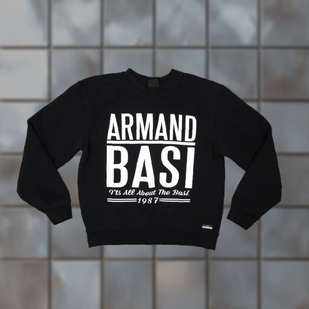Vintage Armand Basi Sweatshirt Women Small Black Fleece Pullover Long Sleeve Size S / US 4 / IT 40 - 1 Thumbnail