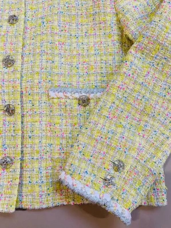 Chanel Chanel 24C early spring yellow soft clay knitted jacket Size M / US 6-8 / IT 42-44 - 6 Thumbnail