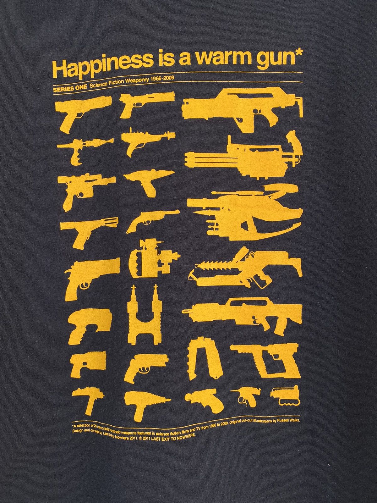 Other 2011 LETN Happiness Is A Warm Gun Sci-Fi Quote Graphic Tee Size US L / EU 52-54 / 3 - 3 Thumbnail