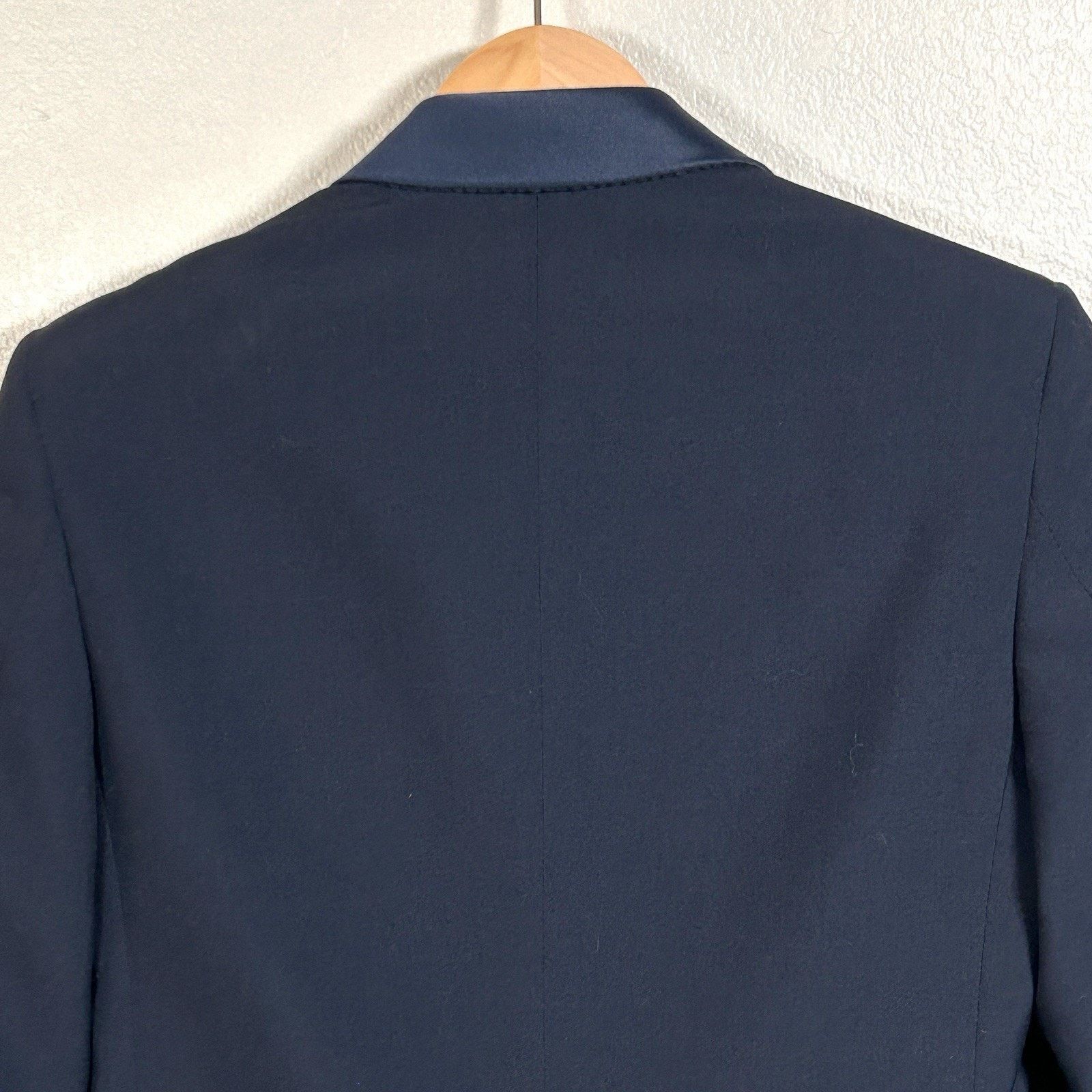 Other Vintage 90s Lord West Navy Tuxedo Jacket Blazer Mens 37R Size 36R - 6 Thumbnail