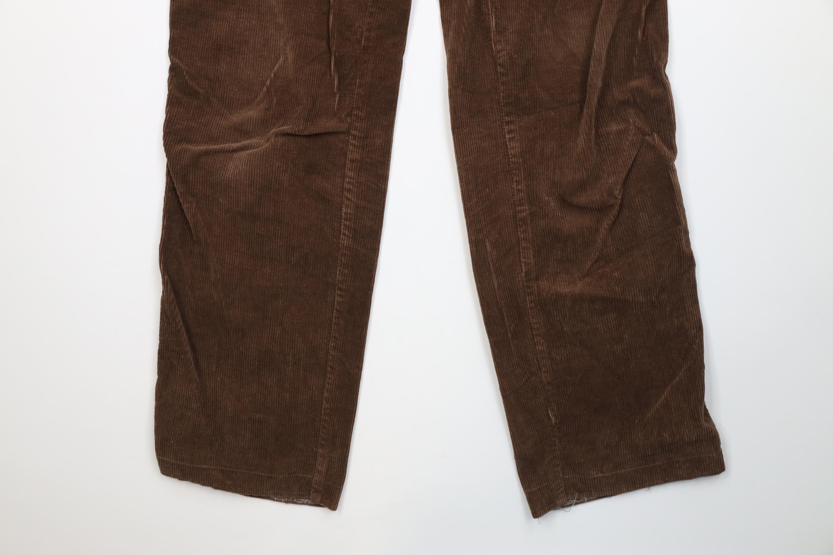 Vintage Vintage 70s Streetwear Straight Leg Corduroy Pants Brown Size 34" / US 12 / IT 48 - 4 Thumbnail