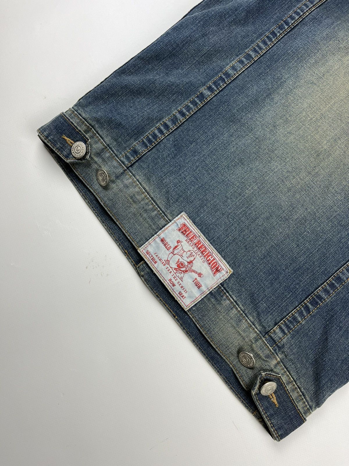 True Religion True Religion Row Seat denim jeans vest jacket y2k style Size M / US 6-8 / IT 42-44 - 6 Thumbnail