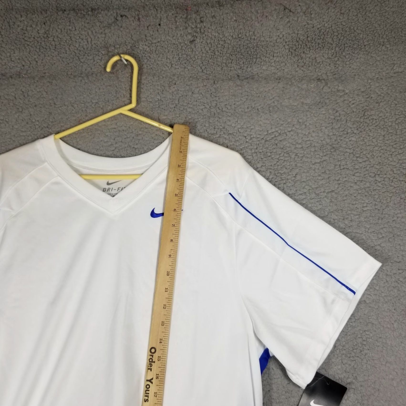 Nike Nike Dri-Fit Lacrosse Jersey Shirt Mens Small White Blue 707063-108 Size US S / EU 44-46 / 1 - 4 Thumbnail