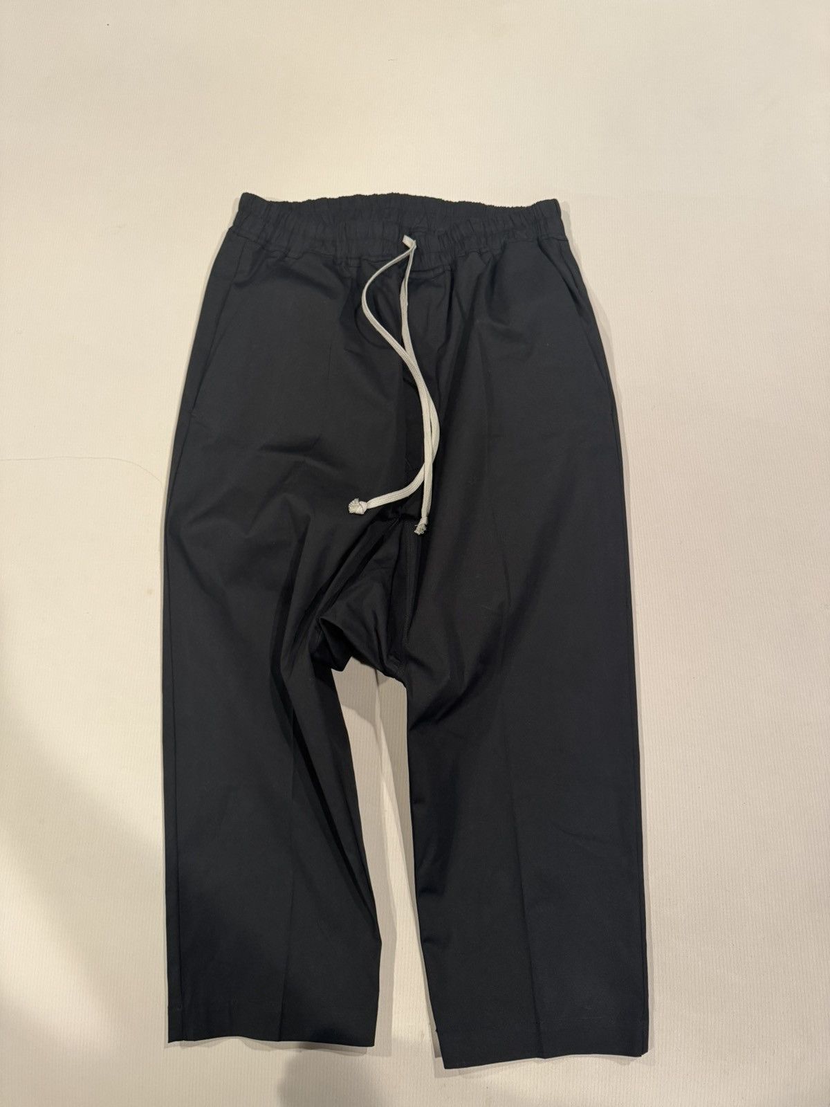 Rick Owens RICK OWENS Black Concordians Forever Cropped Trousers Size US 36 / EU 52 - 2 Thumbnail