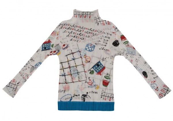 Issey Miyake issey miyake size:3 Graffiti pleated top Size XXS / US 00 / IT 34 - 1 Thumbnail