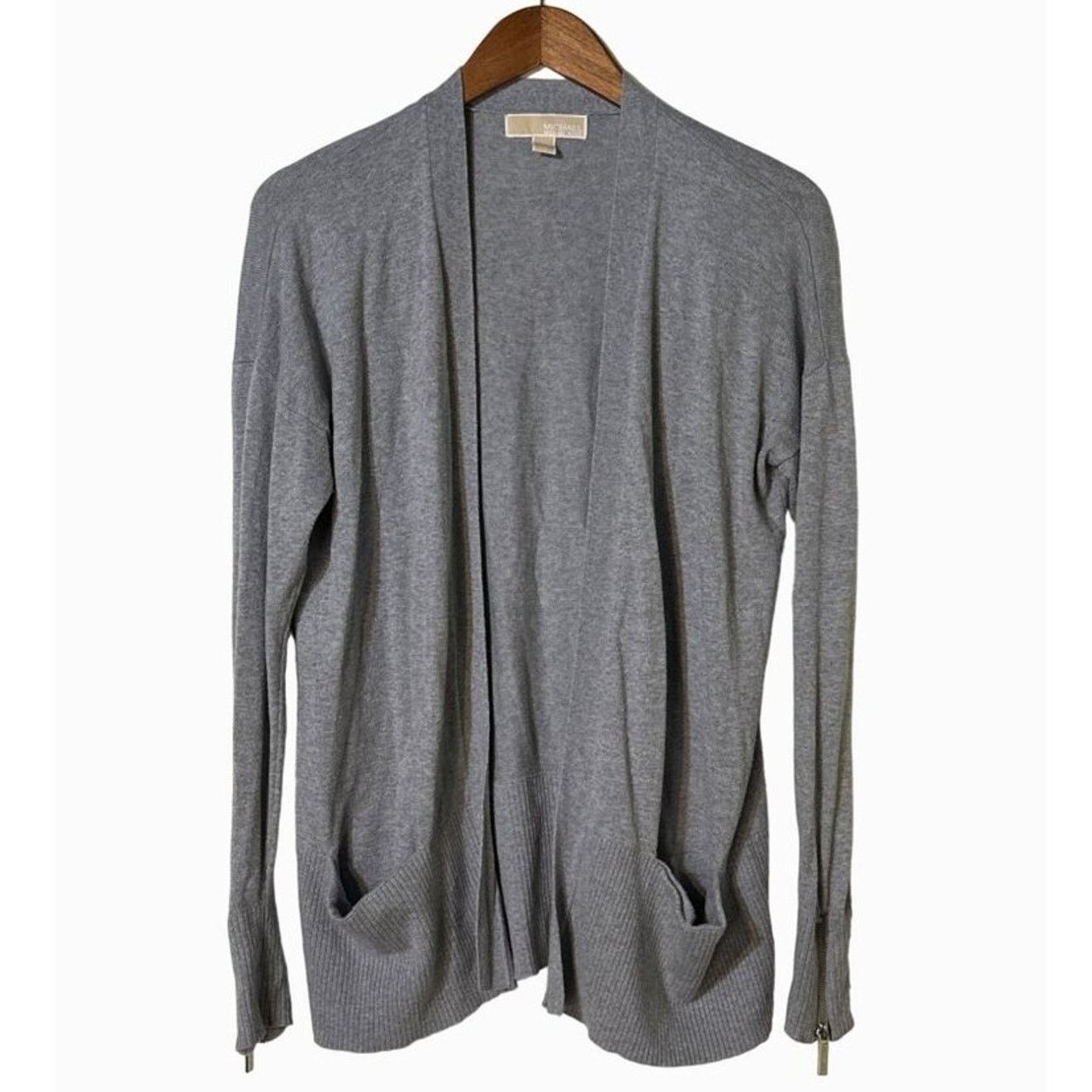 Michael Kors Michael Kors Womens Open Front Cardigan Zipper Cuff Medium Size M / US 6-8 / IT 42-44 - 1 Thumbnail