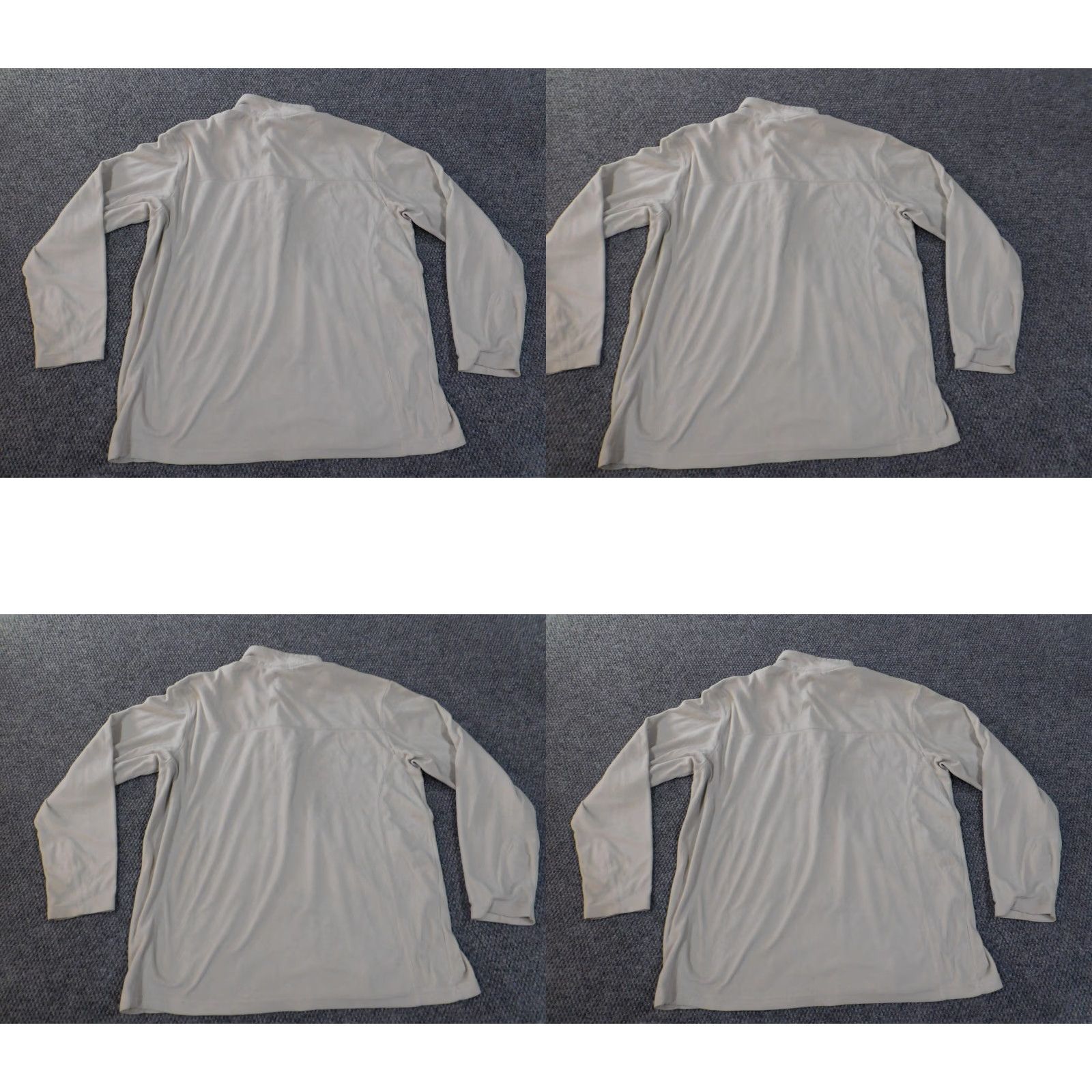 Vintage Columbia Sweatshirt Men XL Beige Knit Fleece Lightweight Outdoor Nature Walk Logo Zip Mock Neck Pullover Regular Style Pullover Size US XL / EU 56 / 4 - 8 Thumbnail