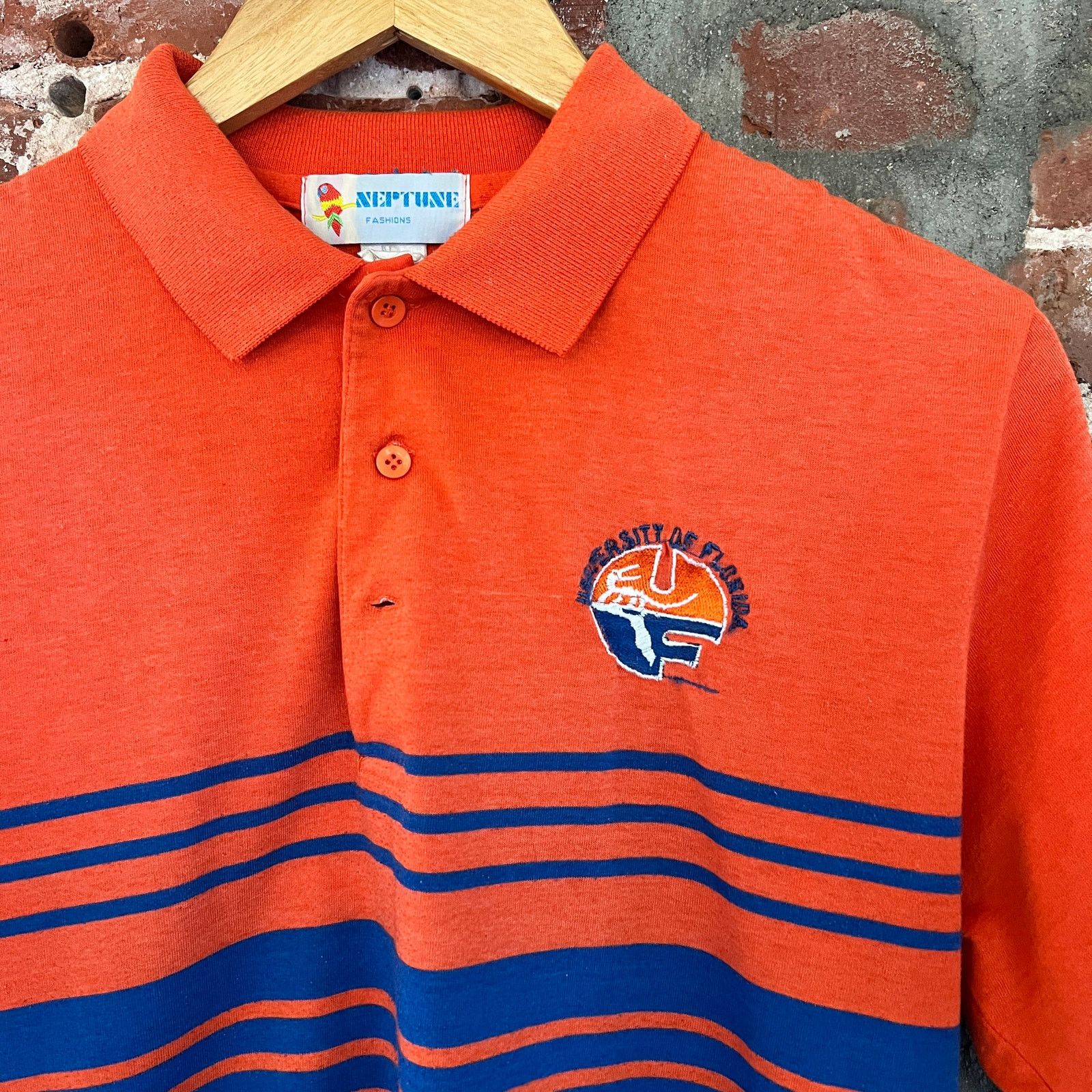 Vintage Vintage 80s University of Florida Mens Polo Shirt L 20x26 Size US L / EU 52-54 / 3 - 1 Thumbnail