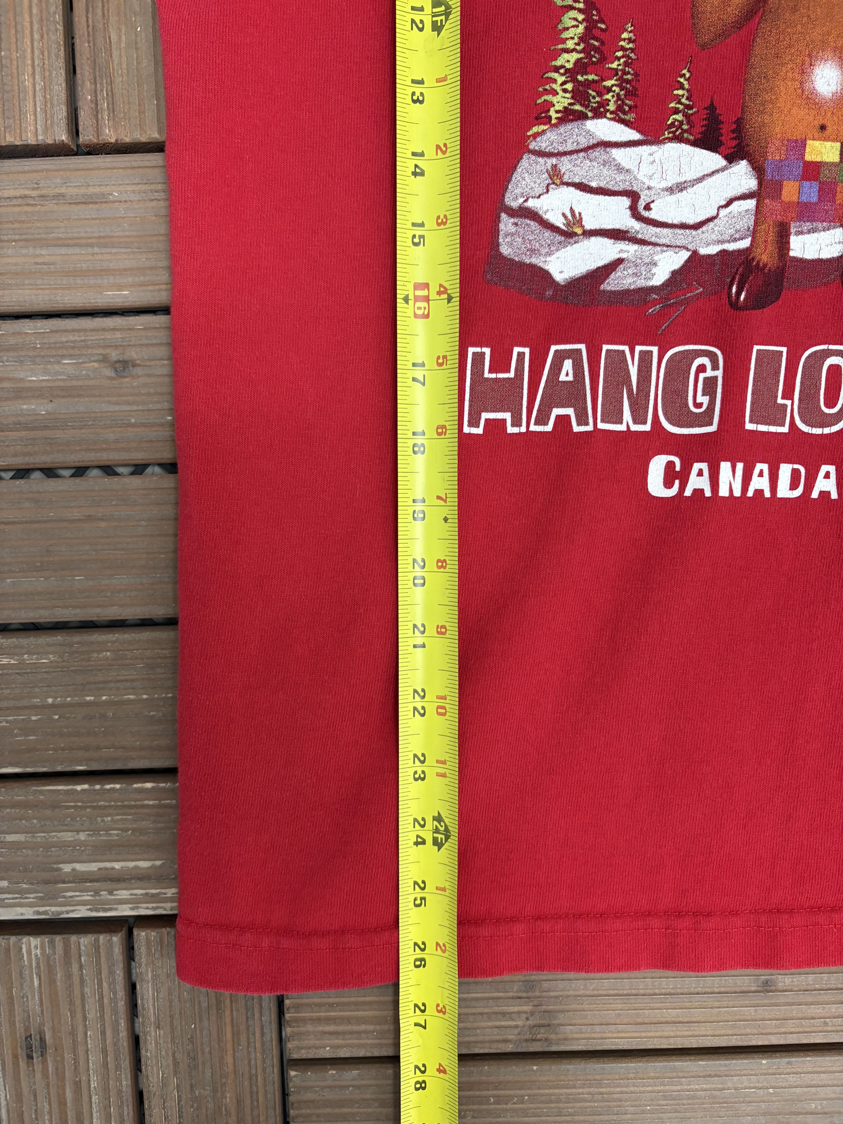 Vintage Hang Loose Canada Vintage Red T-Shirt Tee Size US M / EU 48-50 / 2 - 7 Thumbnail