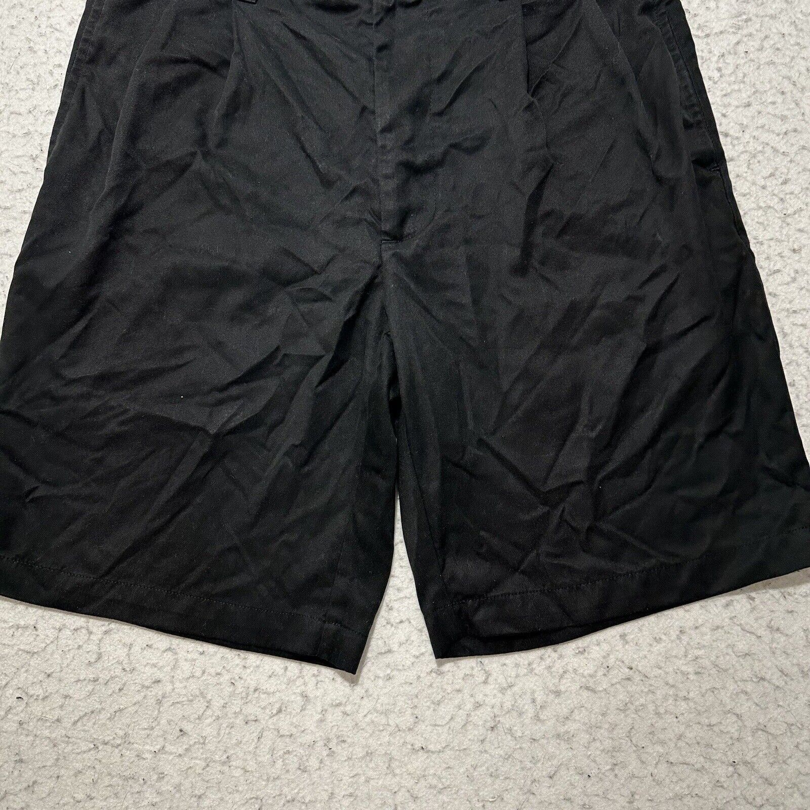 Other Montego 30 Chino Shorts Black 100% Polyester 9" Inseam Size US 30 / EU 46 - 4 Thumbnail
