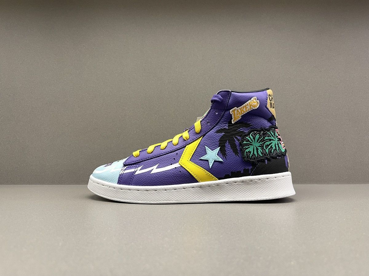 Converse Converse X Chinatown Market Pro Leather Hi Lakers Size US 9.5 / EU 42-43 - 6 Thumbnail