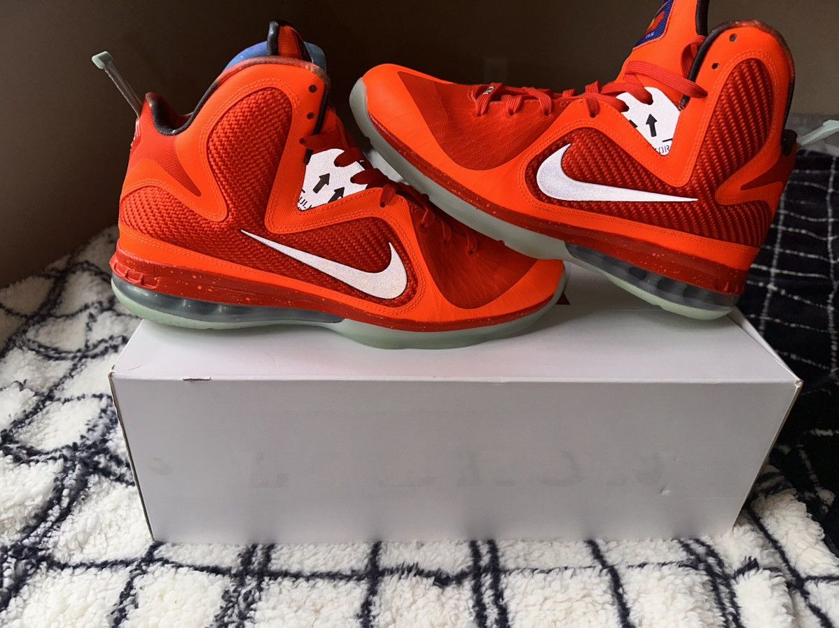 Jordan Brand × Nike × Sneaker Politics Nike LeBron IX Total Orange Size US 10 / EU 43 - 9 Thumbnail