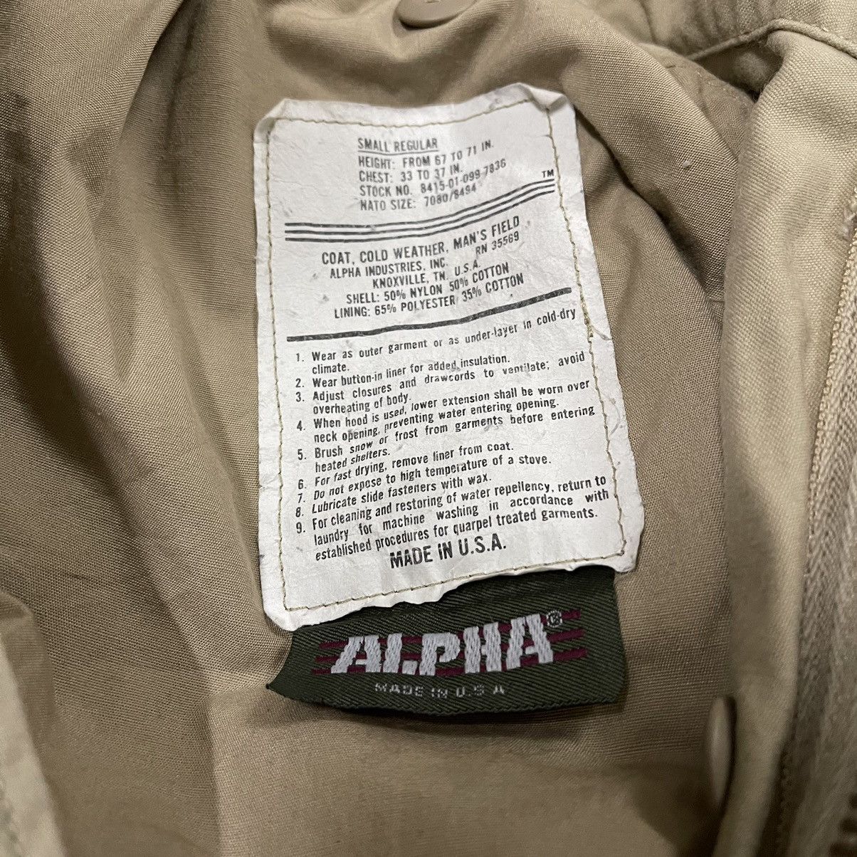 Alpha Industries Vintage Alpha Industries M65 field jacket army Size US M / EU 48-50 / 2 - 10 Thumbnail