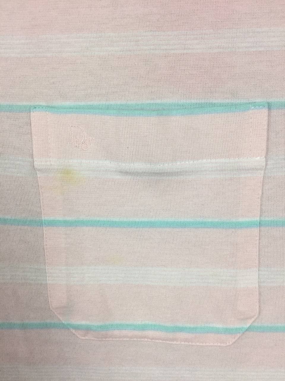 Christian Dior Monsieur Vtg Christian Dior Pastel Striped Cotton Poly Polo Shirt Size US XL / EU 56 / 4 - 5 Thumbnail