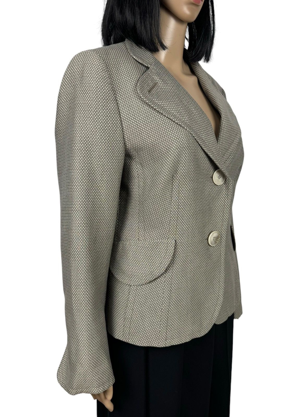 Akris Akris Punto Polka Dot Blazer Jacket size US12 Size XL / US 12-14 / IT 48-50 - 4 Thumbnail