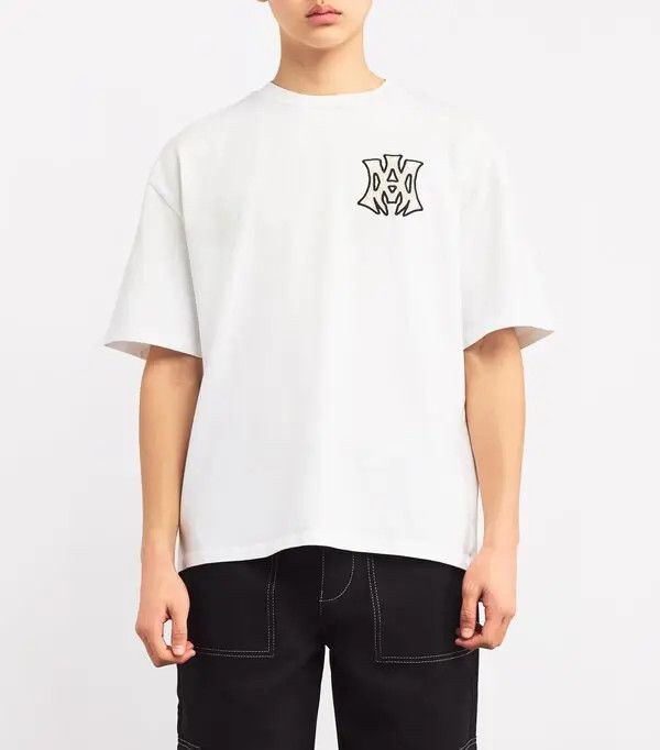 Amiri o1orln1125 Skate T-Shirt in White Size US L / EU 52-54 / 3 - 3 Thumbnail