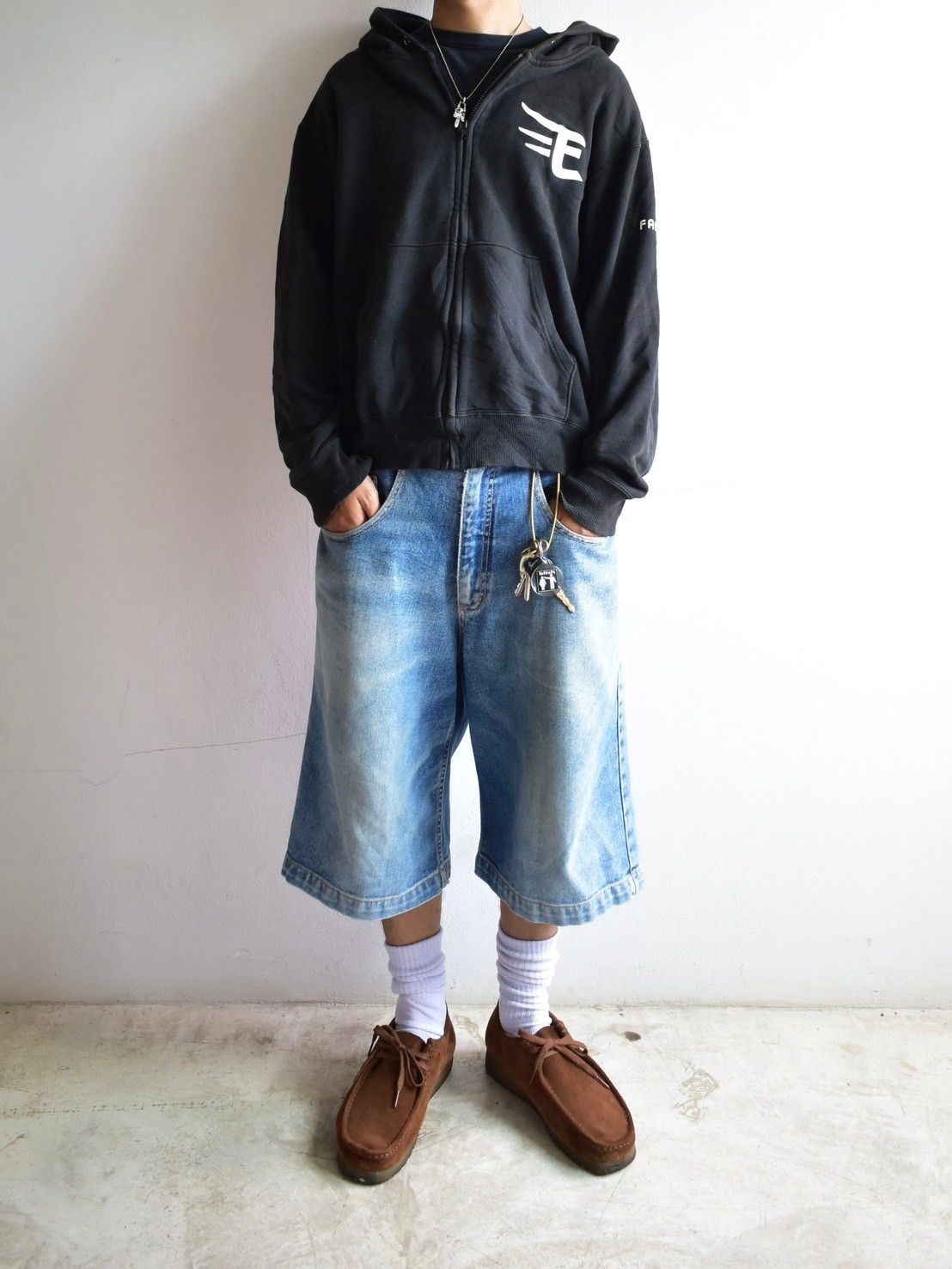 Beauty Beast × Vintage Faded Y2k Eagles Boxy Hoodie Zip Up Size US M / EU 48-50 / 2 - 4 Thumbnail