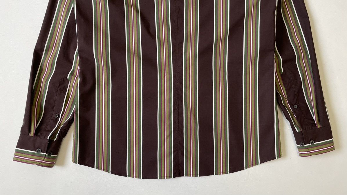 Dries Van Noten Sample Panelled 70s Stripe Shirt Size US M / EU 48-50 / 2 - 12 Thumbnail