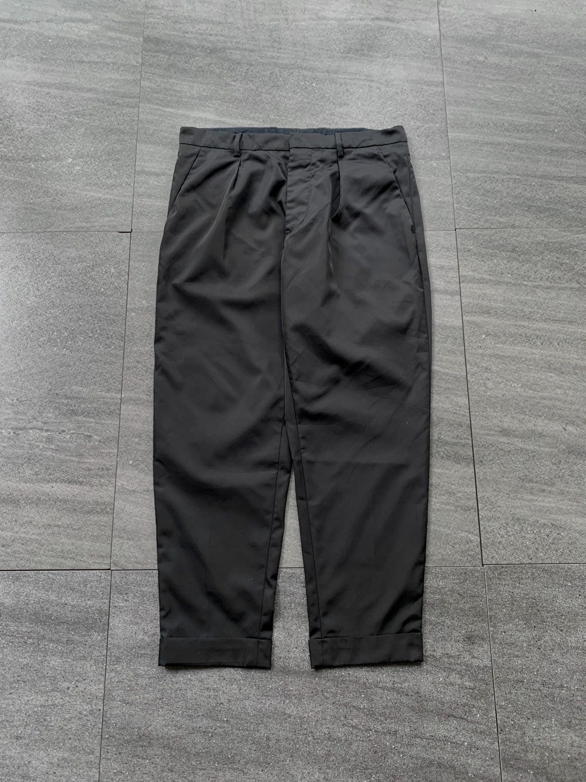 Prada FREE TAX! Garbardine Nylon Cropped Trousers Size US 32 / EU 48 - 2 Thumbnail
