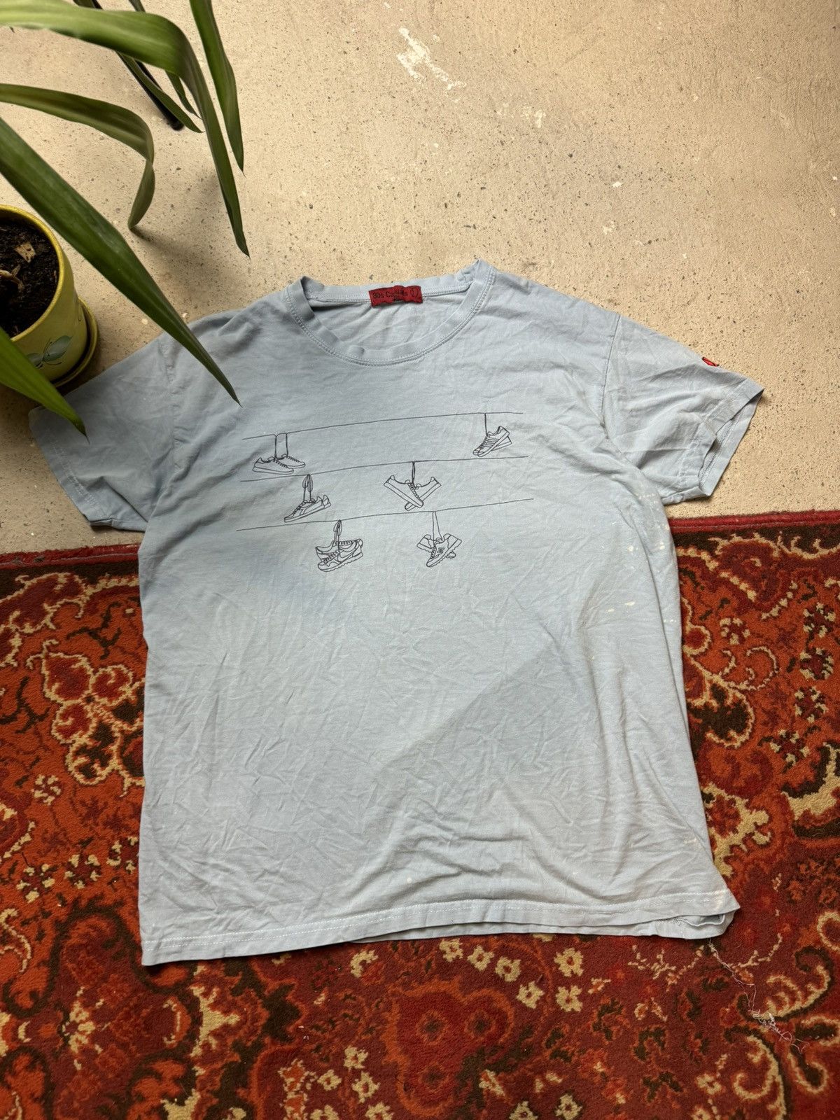 Other Streetwear Vintage Vintage Y2K 80s Casuals Shoes Nike Style Print T Shirt Grailed