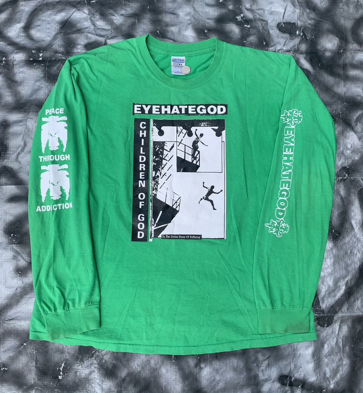 image of Eyehategod (1990S) Vintage Sludge Metal Acid Bath Dystopia in Green, Men's (Size XL)