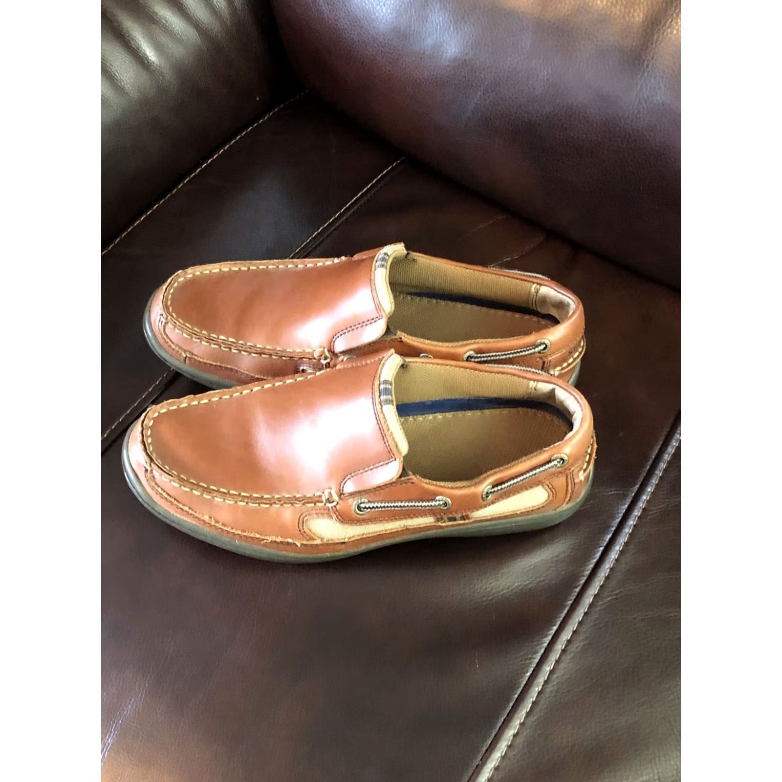 Sebago Men's Sebago Southport Slip On Loafers SIZE 8 M Leather Brown Casual Workwear Size US 8 / EU 41 - 2 Thumbnail