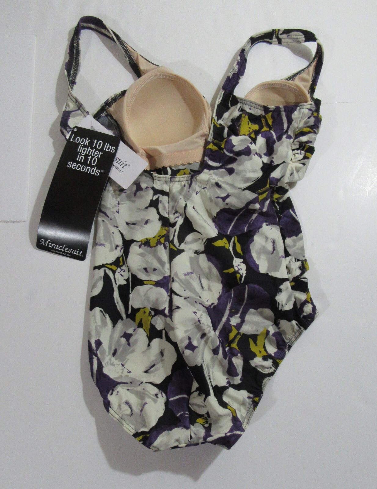 Designer Miraclesuit Womens 1 Piece Swimsuit Floral 12 Size ONE SIZE - 2 Thumbnail