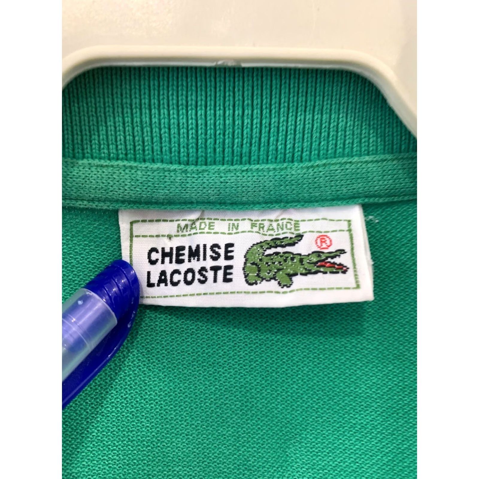 Lacoste VINTAGE Lacoste Polo Shirt XL Green Men 1980s 1990s Devanlay Made in France Chemise Lacoste 100% Cotton Polo Size US XL / EU 56 / 4 - 3 Thumbnail