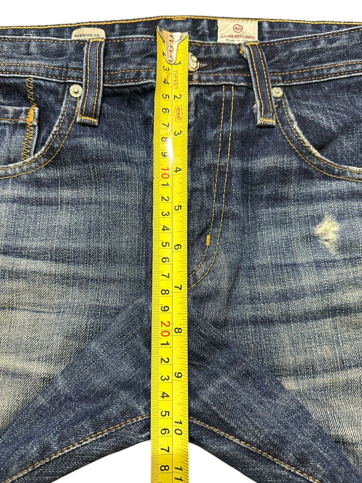 Vintage Adriano Goldschmied Blue Faded Wash Style Jeans
