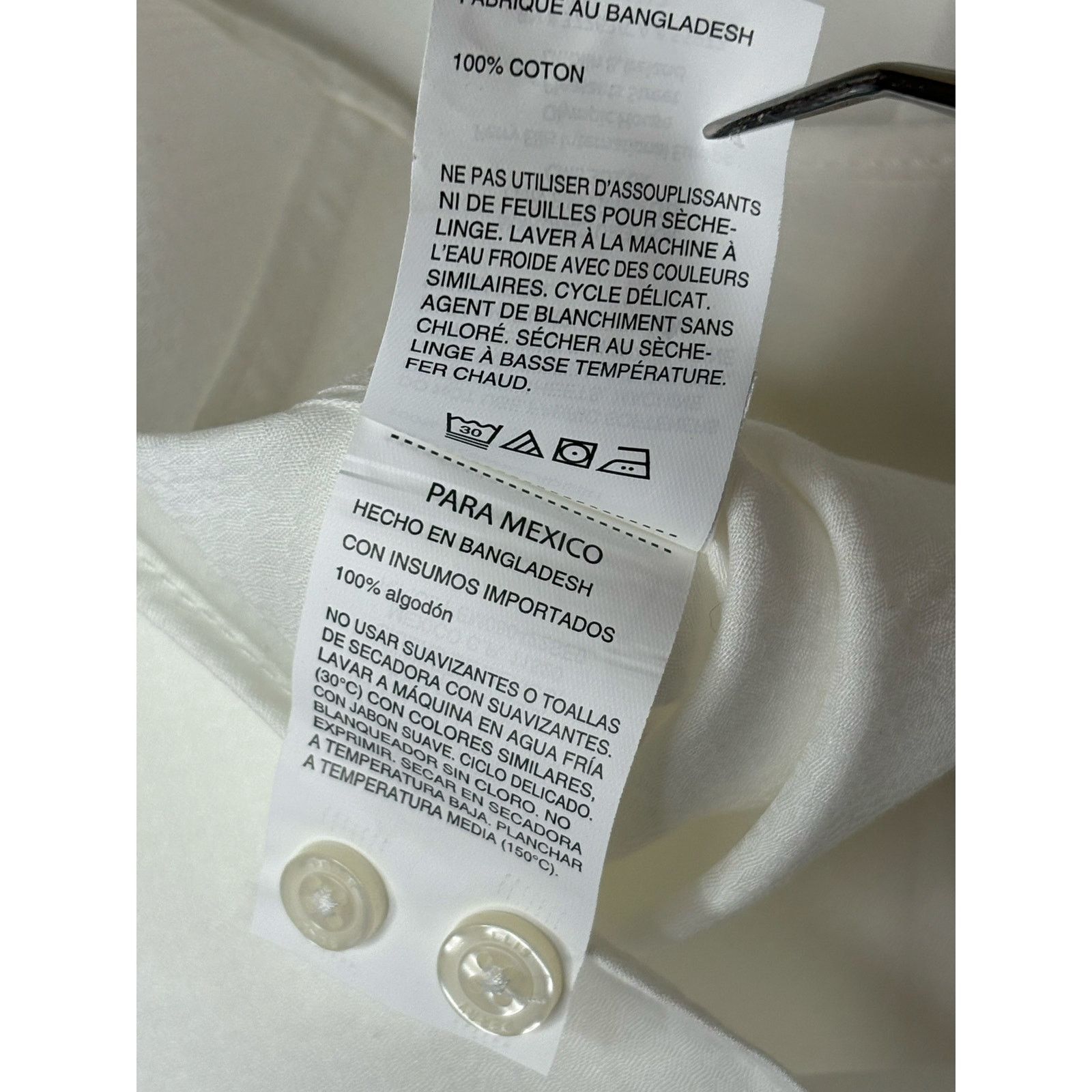 Perry Ellis Perry Ellis Slim Fit Party Wedding White Button Up Shirt XL Size US XL / EU 56 / 4 - 11 Thumbnail