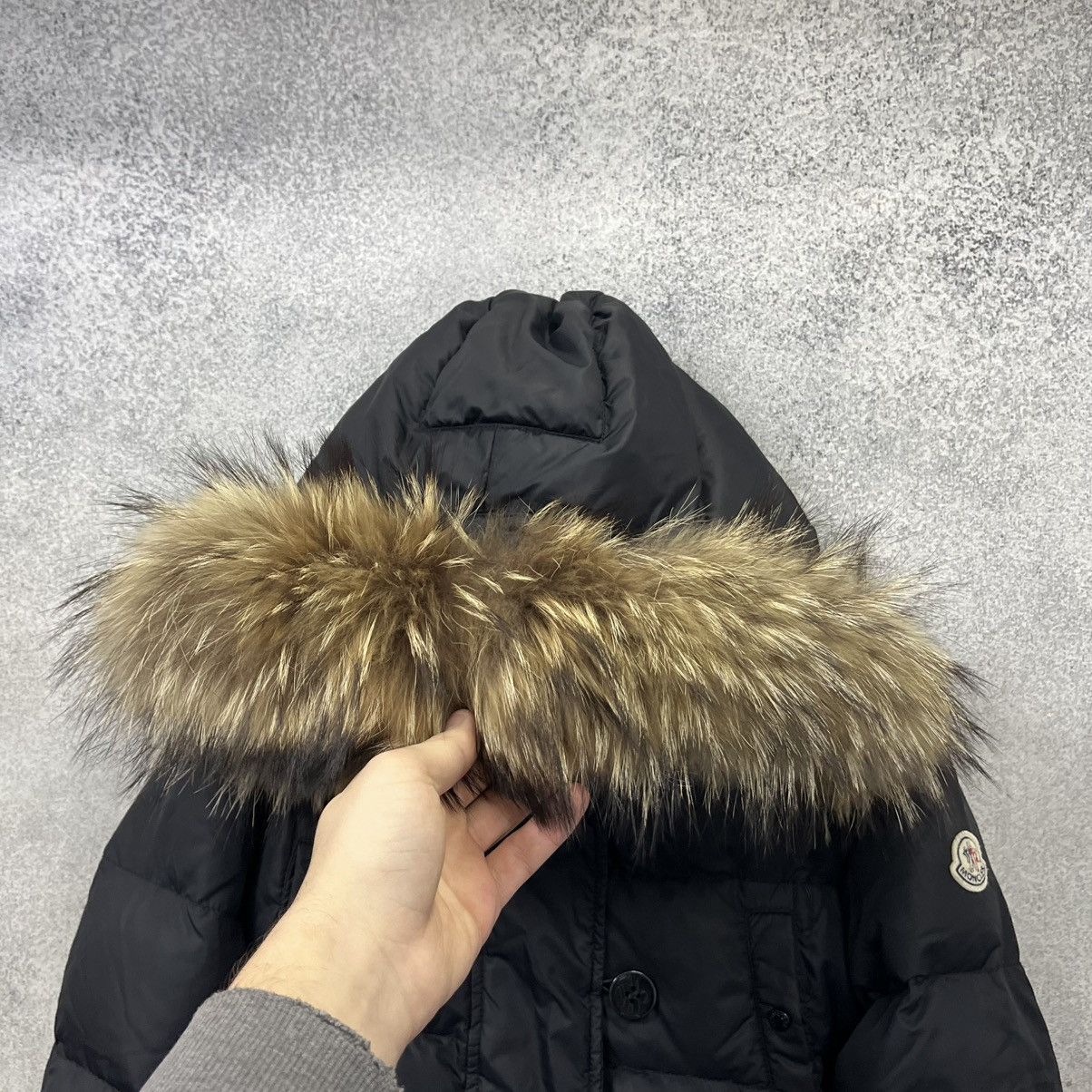 Moncler Moncler Parka Puffer Black fur Jacket Size M / US 6-8 / IT 42-44 - 6 Thumbnail
