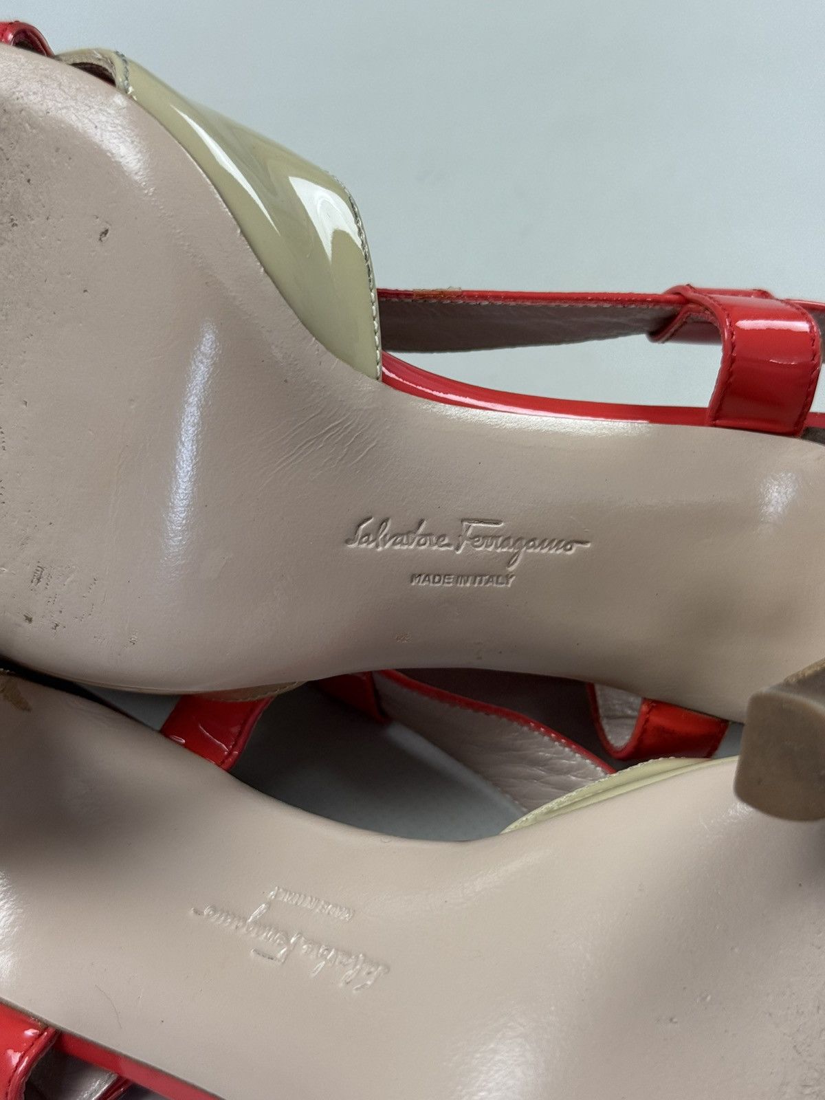 Salvatore Ferragamo Salvatore Ferragamo Ladies Leather Strappy Heels Shoes Size US 7.5 / IT 37.5 - 15 Thumbnail
