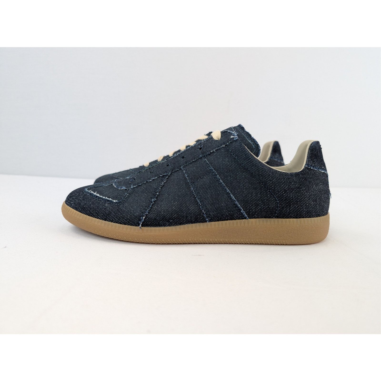 Maison Margiela o1rshd1 Exclusive Denim Shoe low top sneakers in Blue/Brown Size US 8 / EU 41 - 10 Thumbnail