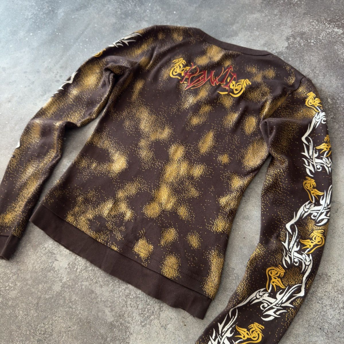If Six Was Nine Opium Y2K Tribal Logo Vintage Japanese Style Long Sleeve Top Size S / US 4 / IT 40 - 9 Thumbnail