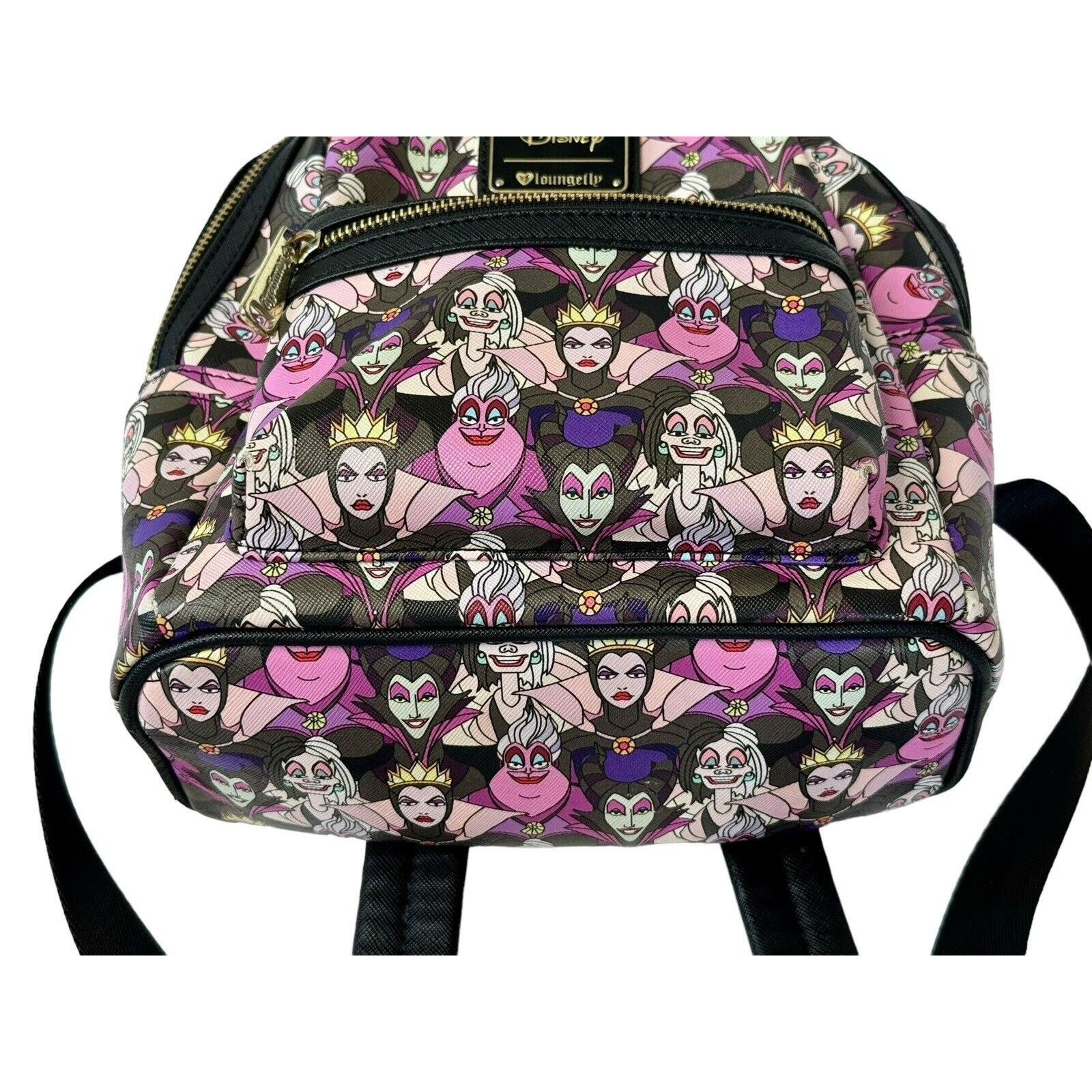 Disney DISNEY LOUNGEFLY Villains Backpack Ursula Cruella Maleficent Size ONE SIZE - 3 Thumbnail