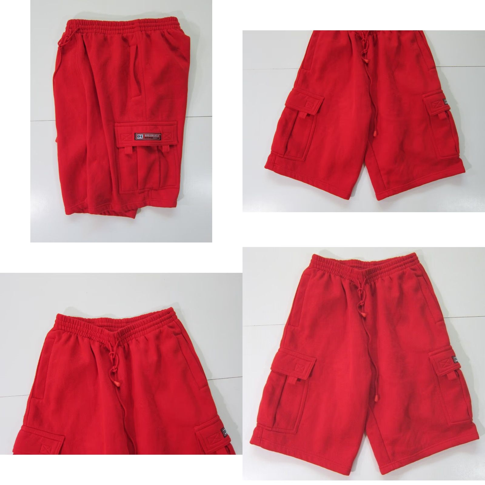 Vintage VINTAGE Dream U.S.A Cotton Jersey Red Cargo Bermuda Sweat Short Men L Size US L / EU 52-54 / 3 - 8 Thumbnail