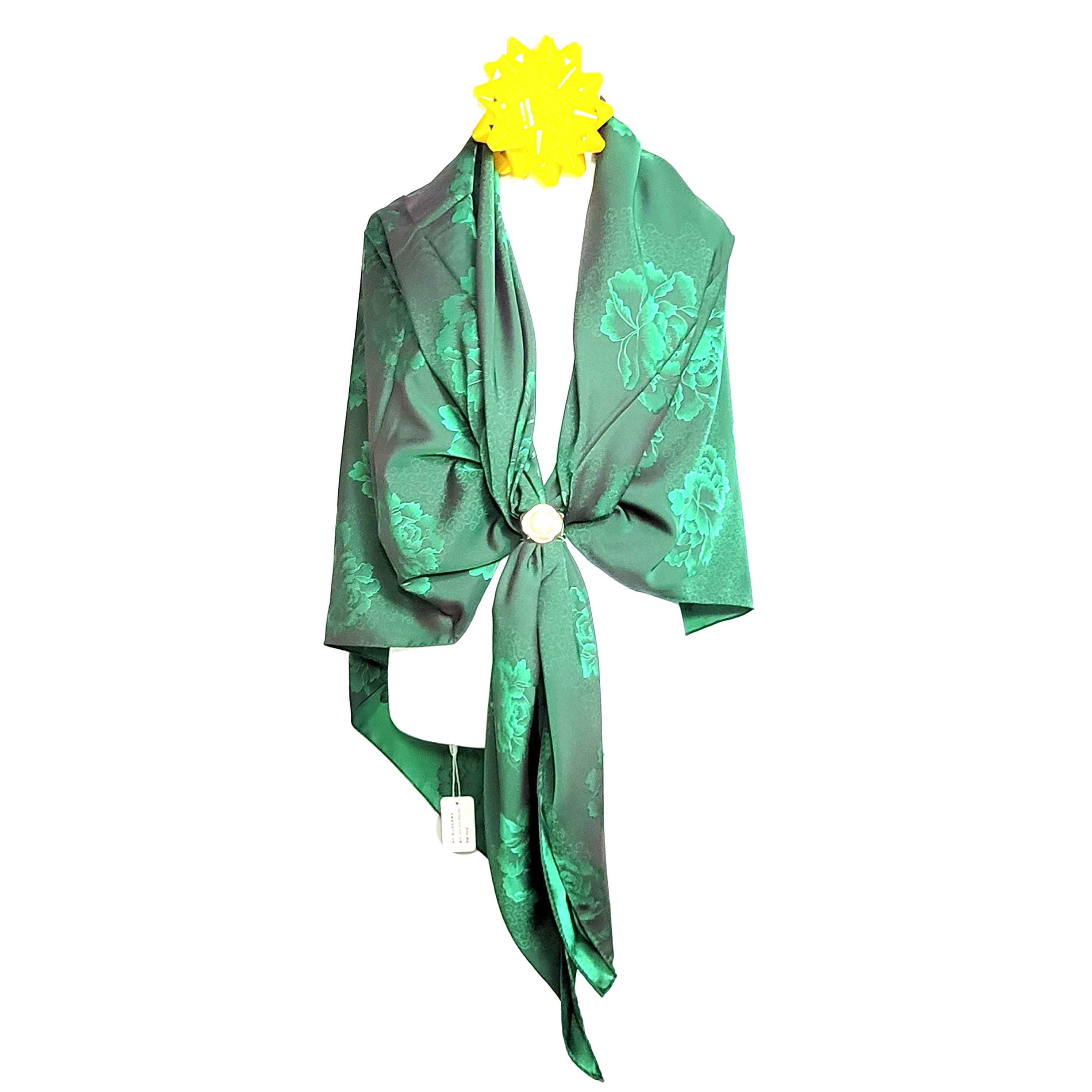 Other NWT Double-Sided Silk Scarf 52"x52" Large Square Wrap 3004 Size ONE SIZE - 4 Thumbnail